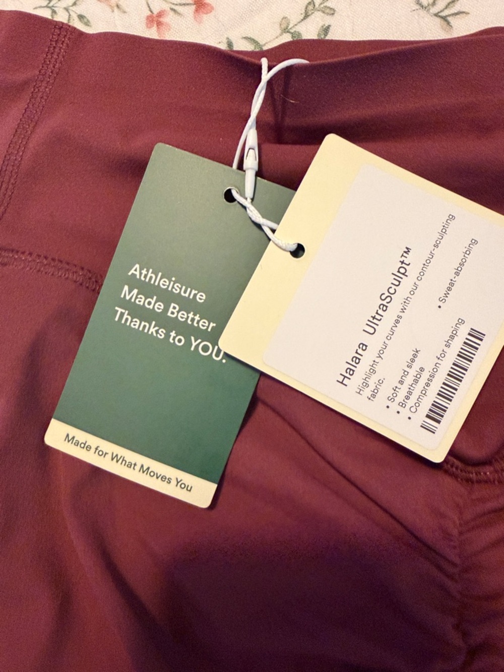 HALARA Wine-Colored High-Waist ultra sculpt Leggings - Picture 3 of 6